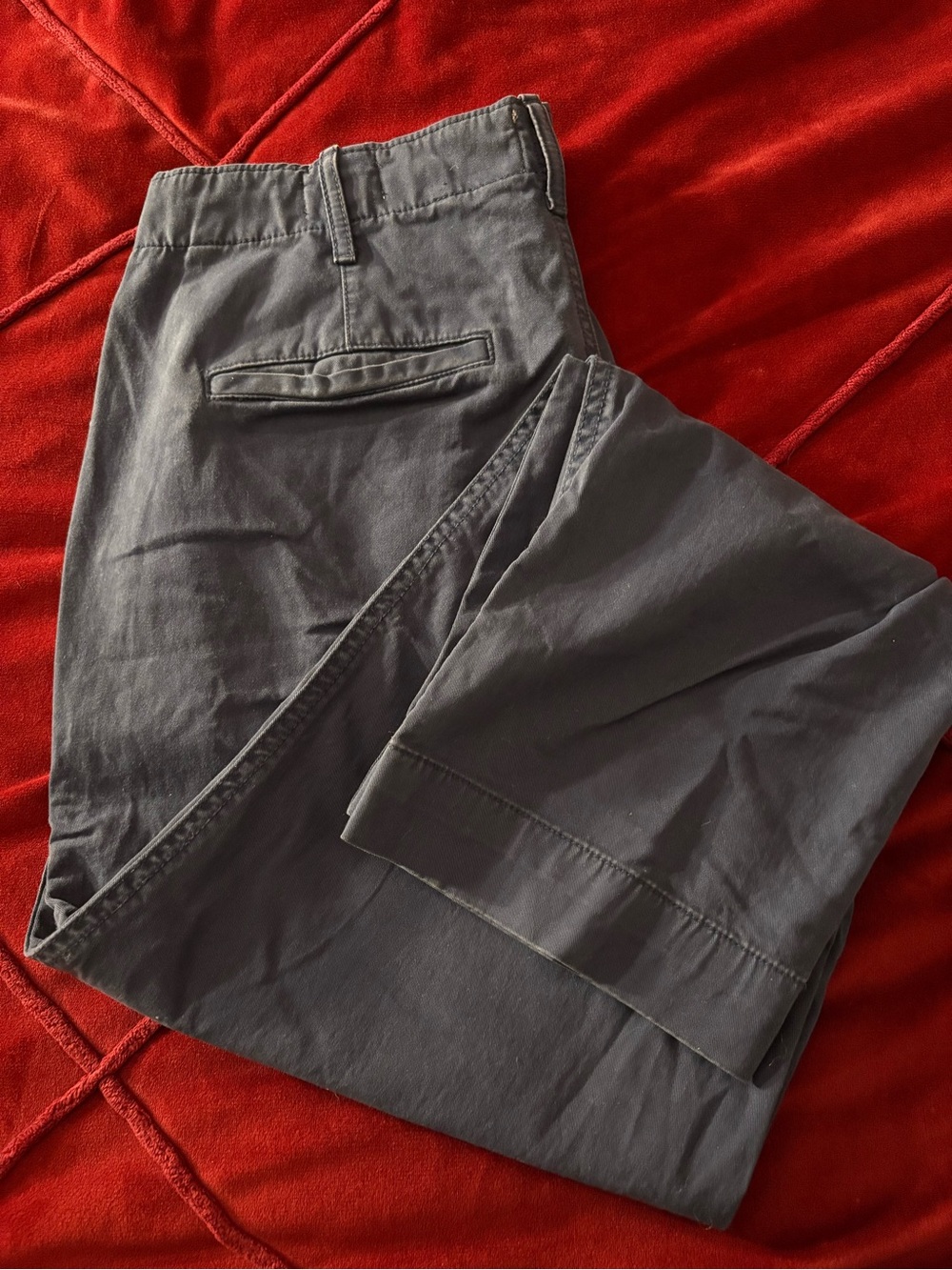 GAP Classic Straight Ankle Khaki Pants – Navy Blue Night